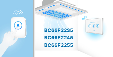 Новые Flash м/к HOLTEK BC66F2235 / BC66F2245 / BC66F2255 с драйвером сенсорной клавиатуры и Sub-1GHz передатчиком